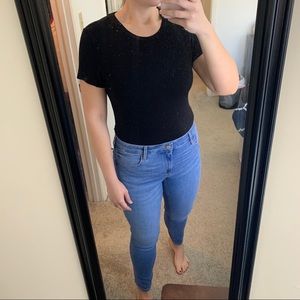 Black American Eagle Bodysuit